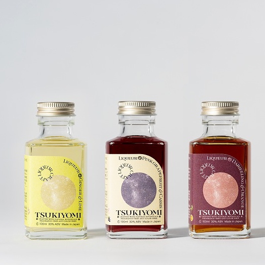 クラフトリキュール100ml3種とオリジナルグラス・コースター